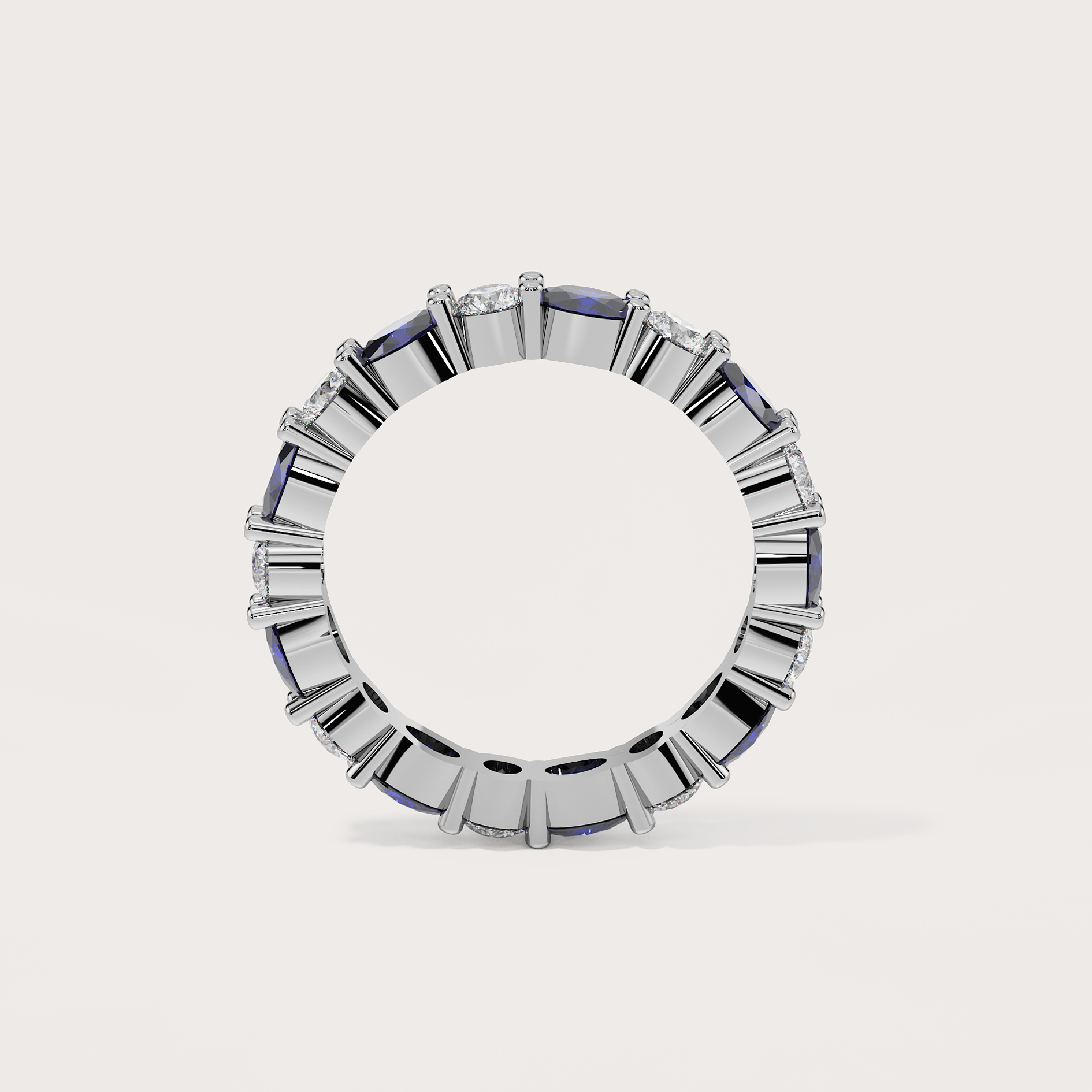 Celest Sapphire Eternity Ring